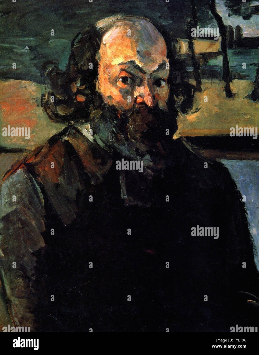 Paul Cézanne - Self Portrait 1 1875 Stock Photo