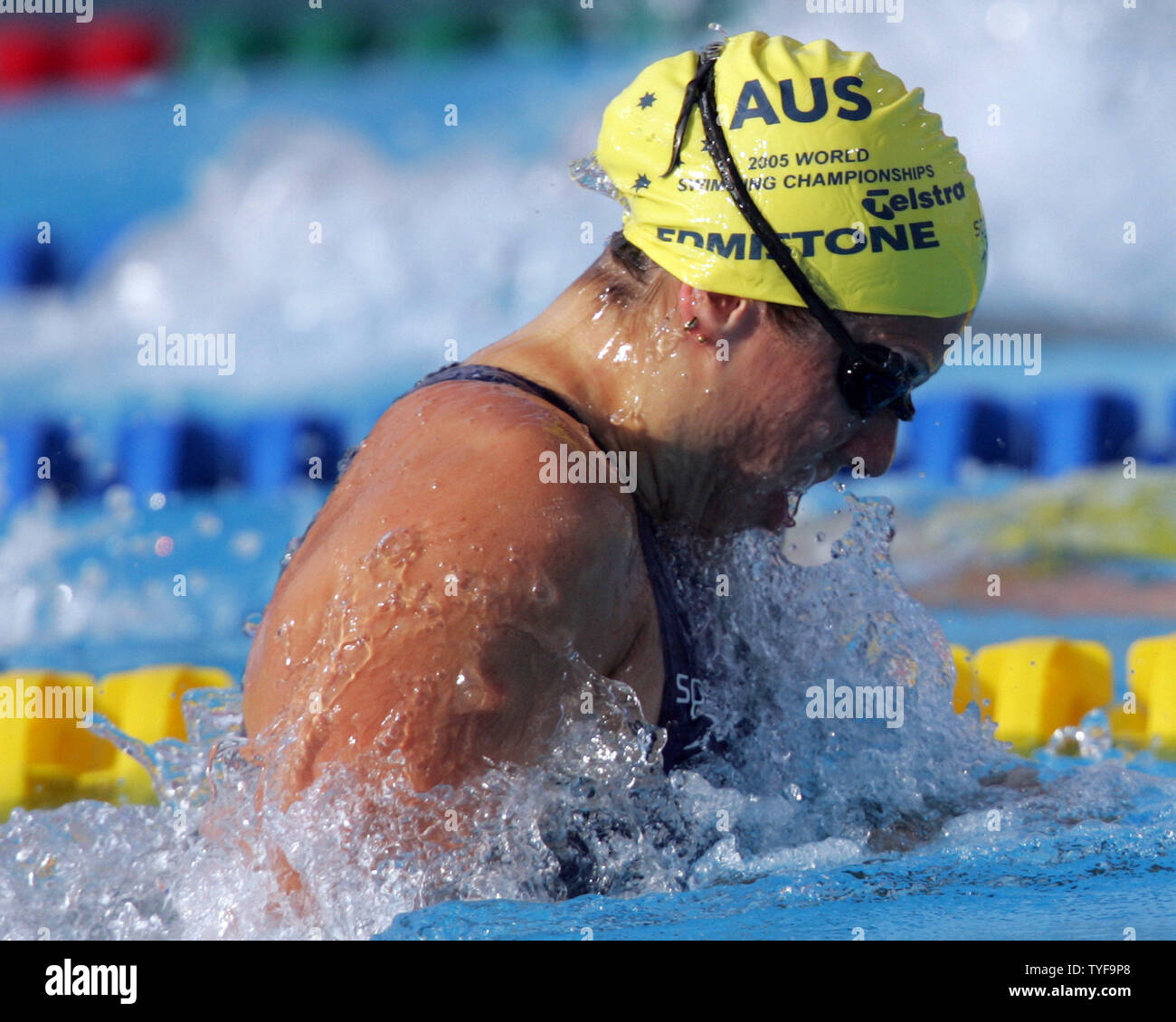 On the last day of competition, Australian swimmer Jade Edmistone swims ...
