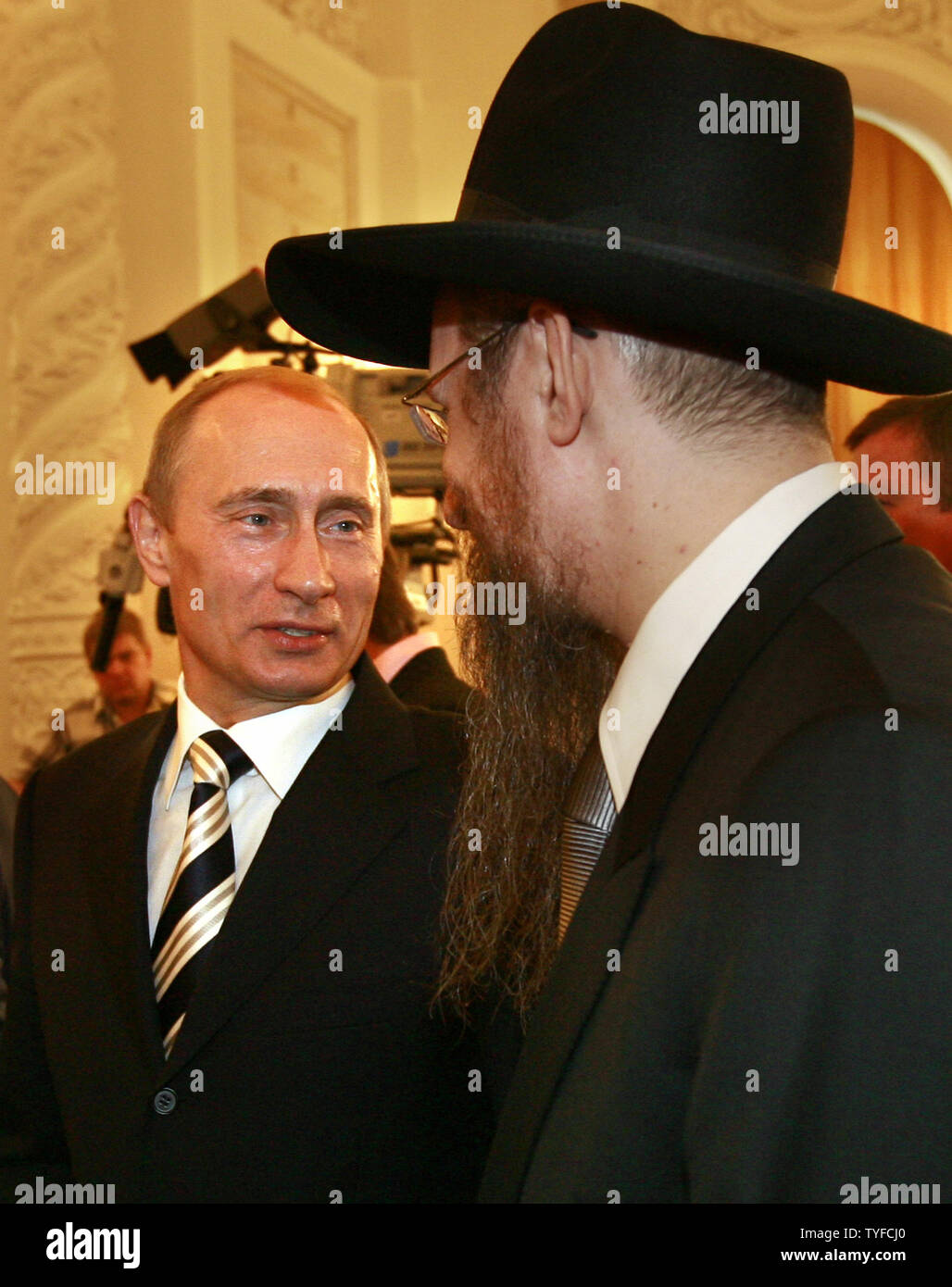 Russian Prime Minister and former president Vladimir Putin attends the State Award ceremony on national independence day in the Kremlin in Moscow on June 12, 2008. (UPI Photo/Anatoli Zhdanov) Stock Photo