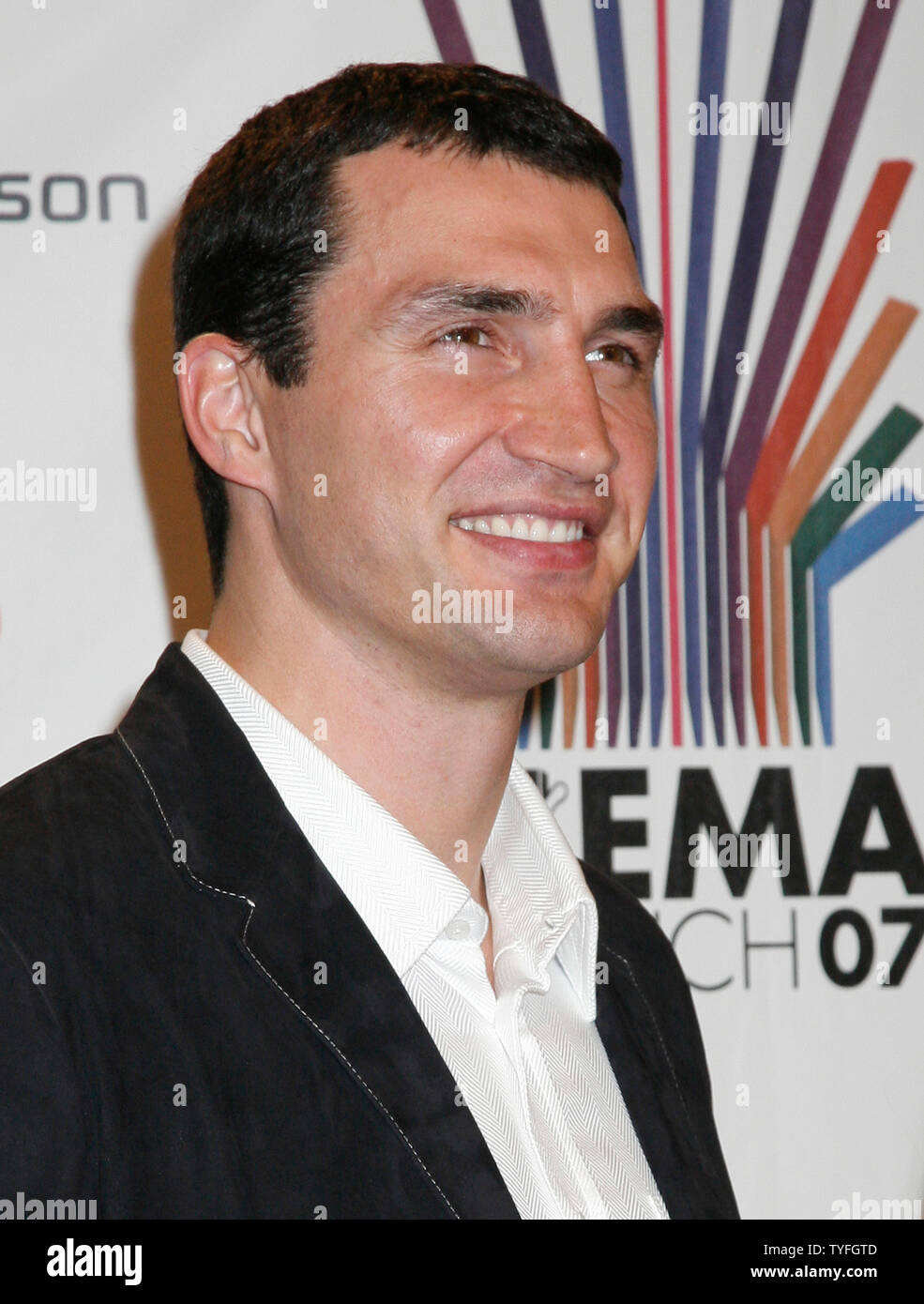 Heavyweight boxer Wladimir Klitschko arrives at the MTV Europe Music