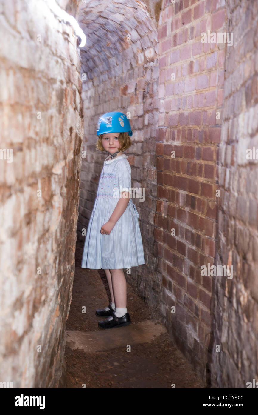 Tour including kid / kids and young tourist girl follow a group trip