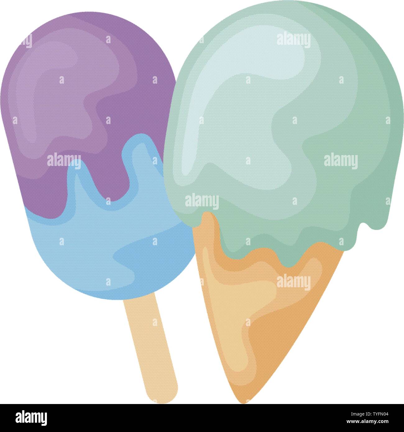set of delicious ice creams vector illustration design Stock Vector ...