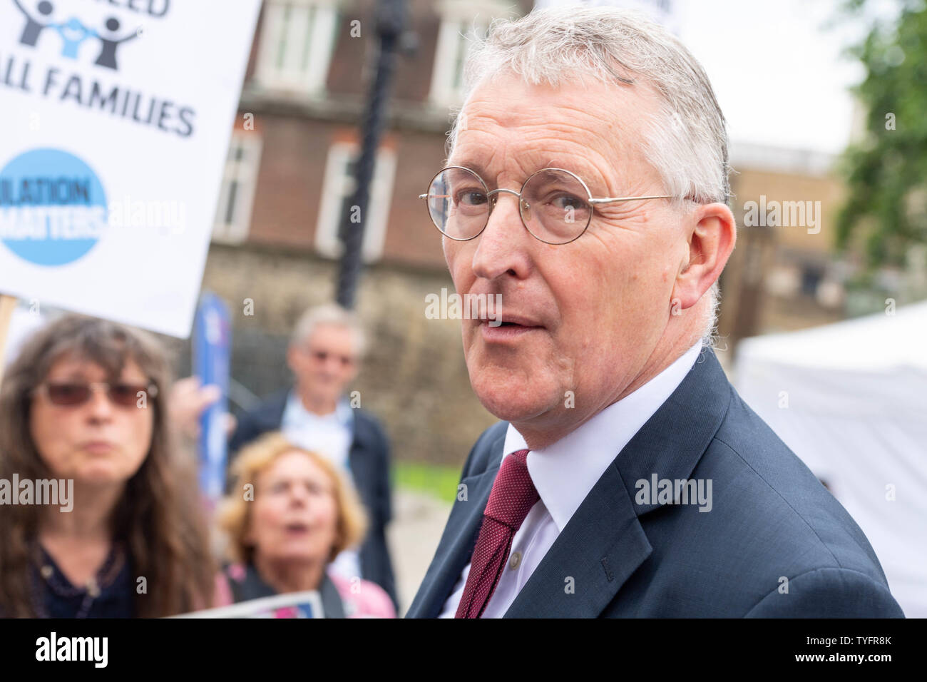 London, UK. 26th June 2019. The Time is now Climate Change mass lobby of MP's  Hilary Benn MP  Credit Ian Davidson/Alamy Live News Stock Photo