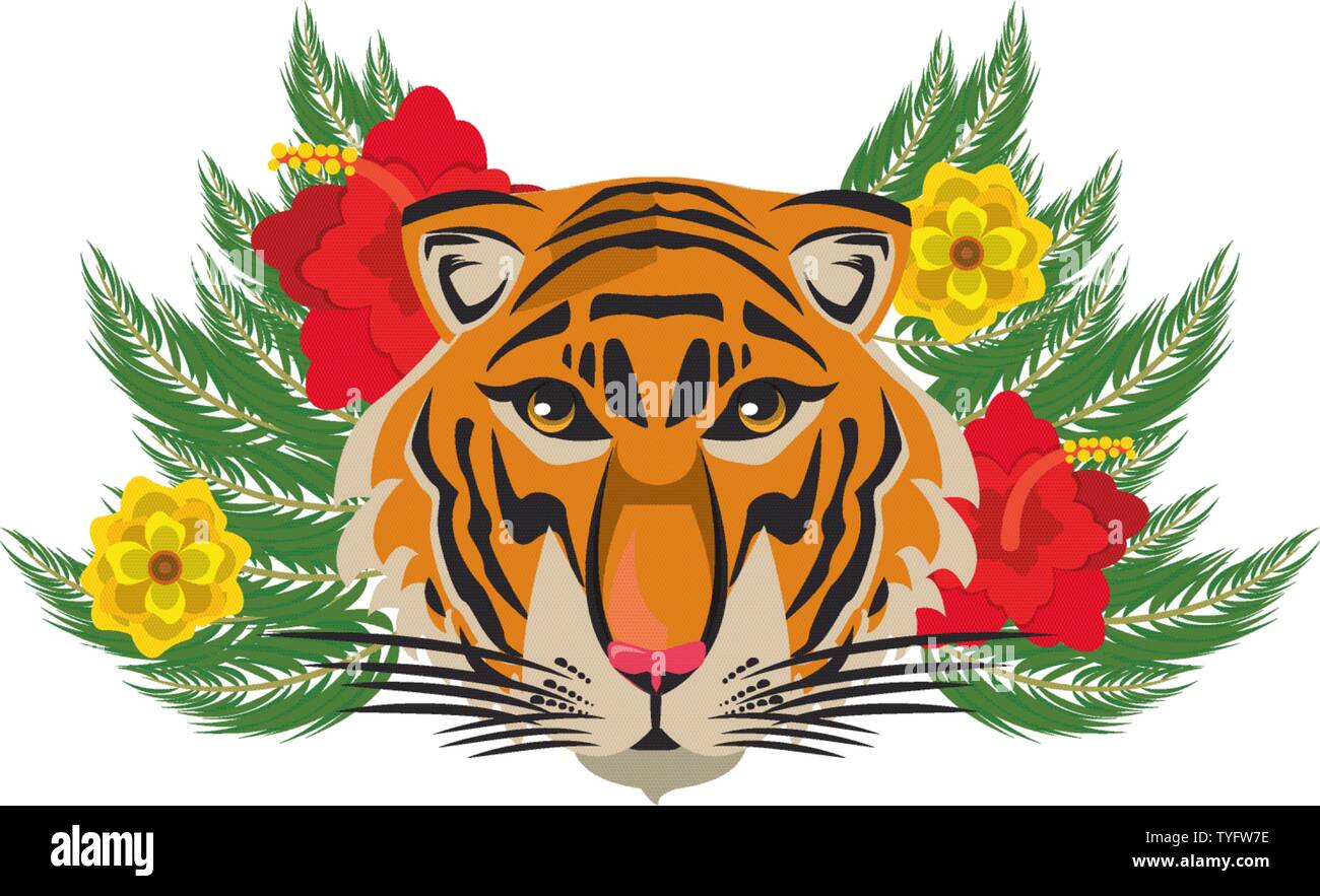 Bengal Tiger Head Cartoon