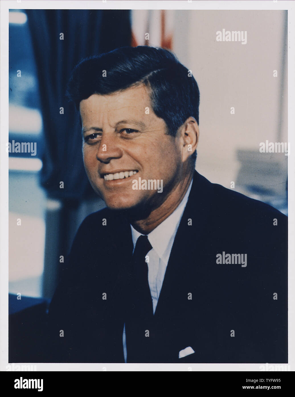 Portrait Photograph President John F Kennedy White House 07 11 1963