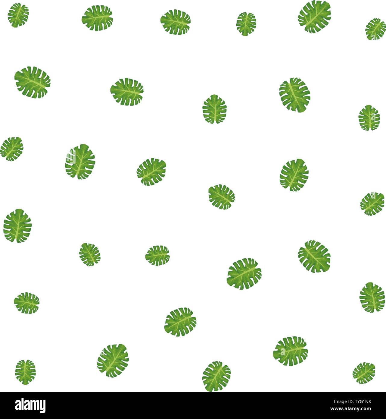big tropical leaf icon cartoon background wallpaper Stock Vector Image