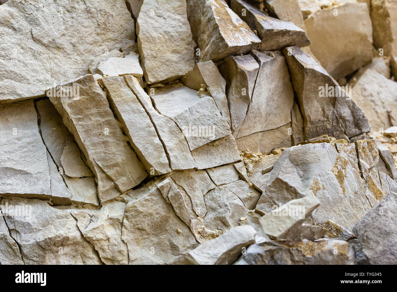 Natural stone texture background. Limestone. Rock formation Stock Photo