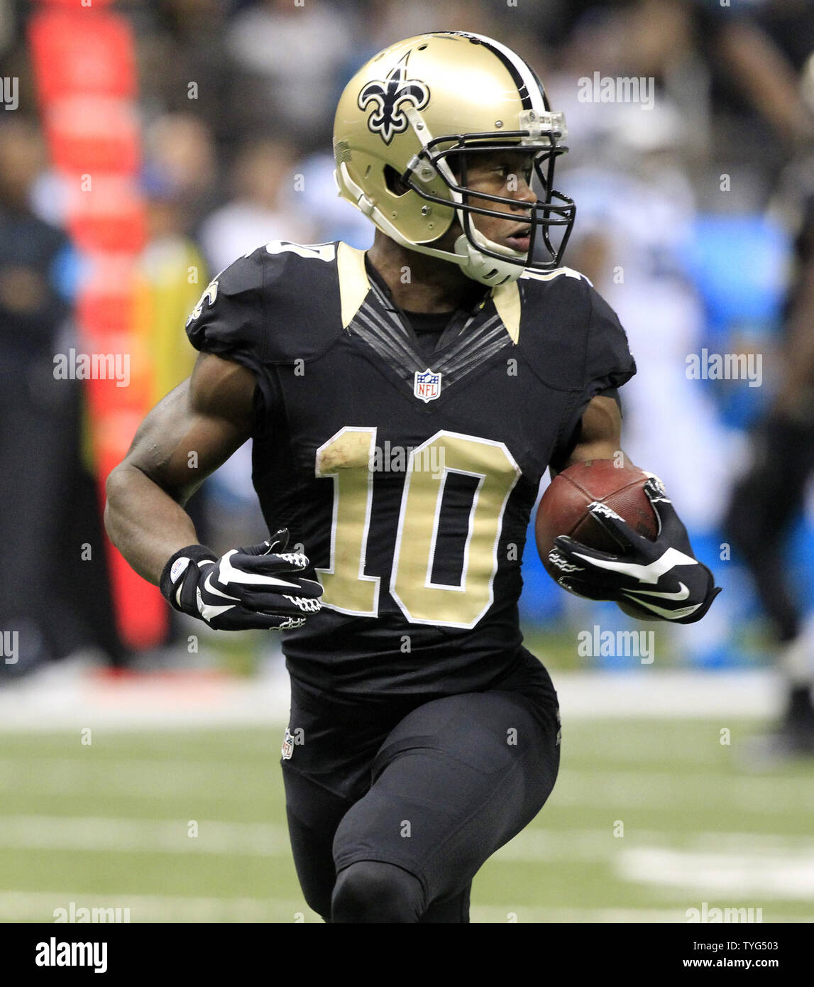 New Orleans Saints wide receiver Brandin Cooks (10) takes a Drew