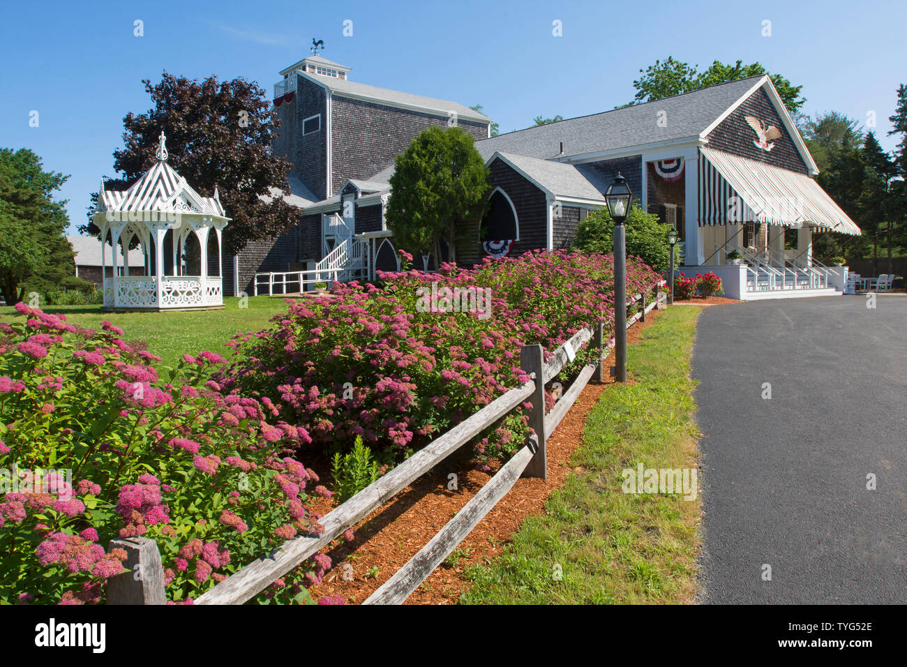 The Dennis Playhouse.  An historic summer theater on Cape Cod, USA Stock Photo