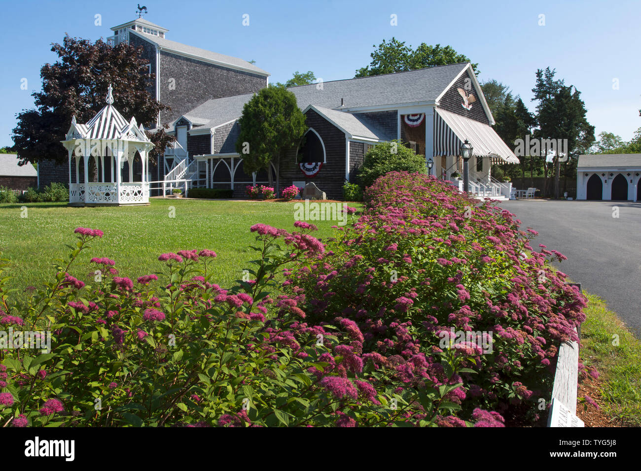 The Dennis Playhouse.  An historic summer theater on Cape Cod, USA Stock Photo