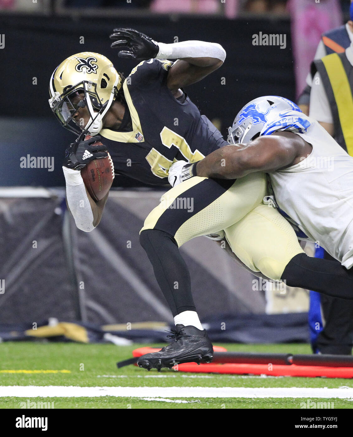 Detroit Lions defensive back AJ Parker is pictured during an NFL