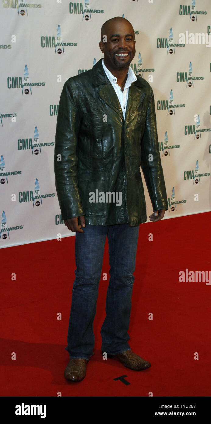 Darius Rucker, lead singer of Hootie and the Blowfish, arrives on the