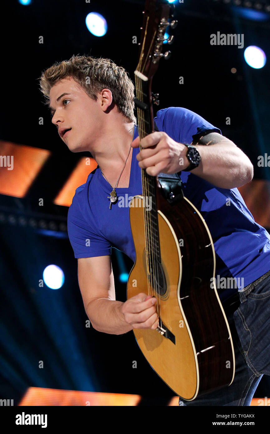 Hunter Hayes performs at the Country Music Association (CMA) Music Festival in Nashville on June 9, 2012.     UPI/Terry Wyatt Stock Photo