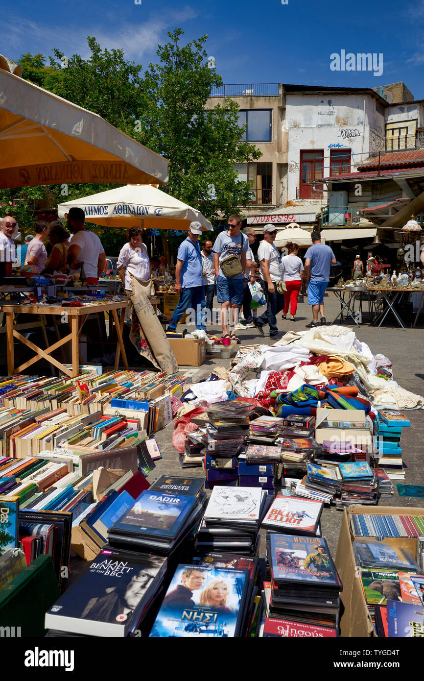 Athens Greece. The Flea Market at Monastiraki Stock Photo Alamy