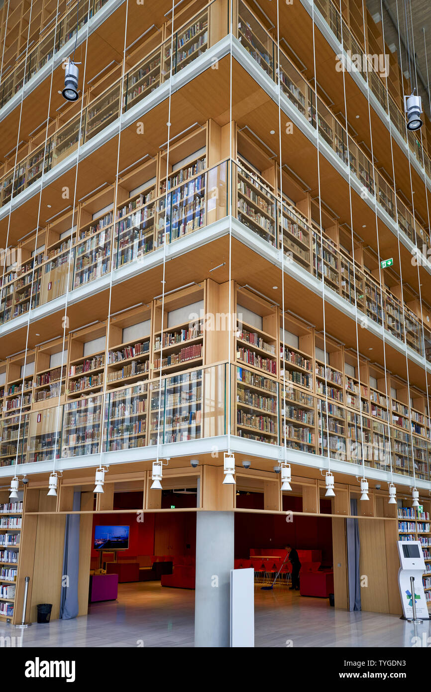Athens Greece. The National Library inside the Stavros Niarchos