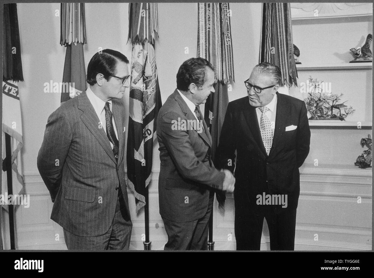 President Nixon meeting with AttorneyGeneral Eliott Richardson and FBI