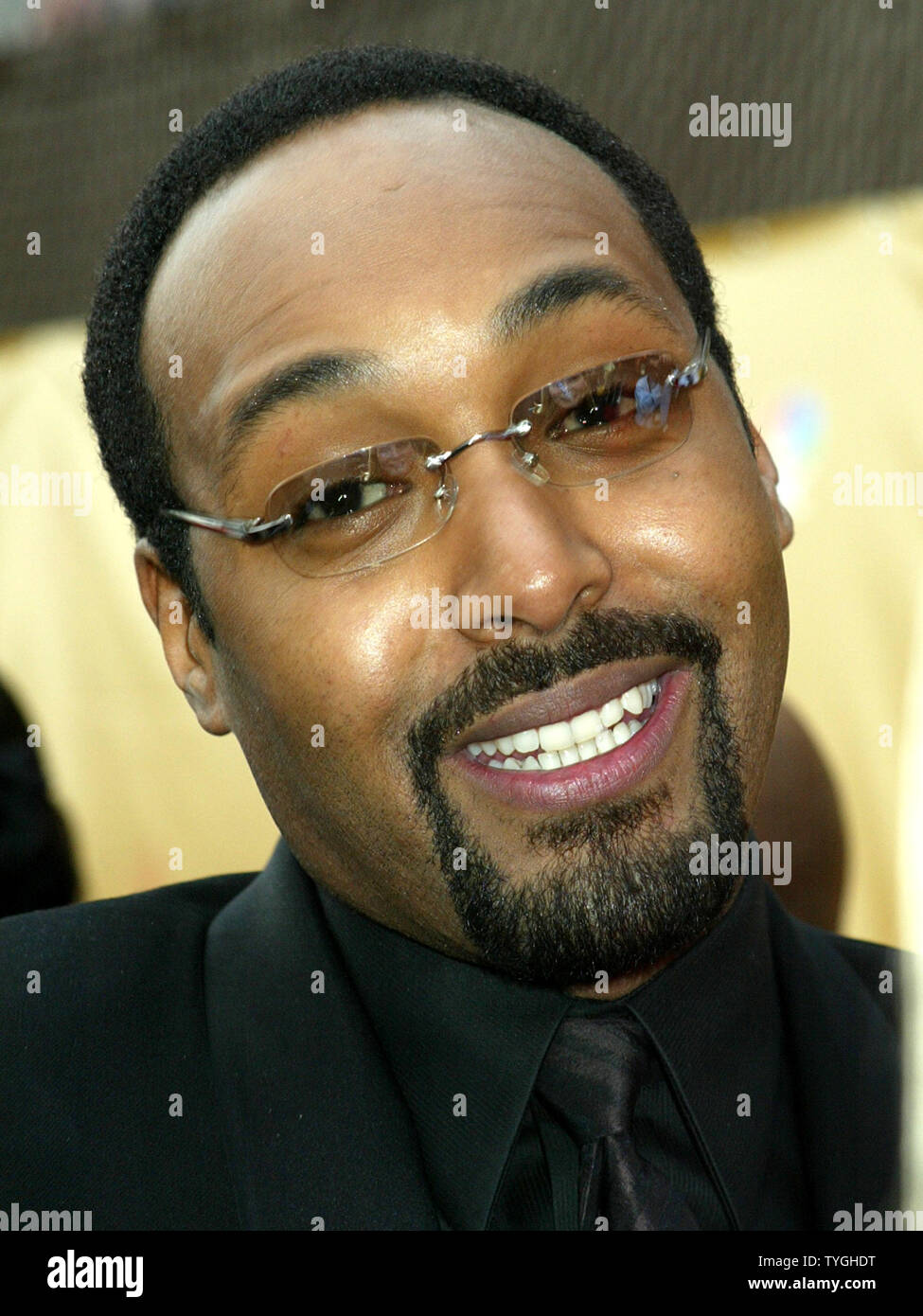 Jesse L. Martin  poses for photographers at the Apollo Theater 75th Anniversary in New York City on March 28, 2004.      (UPI PHOTO/JOHN ANGELILLO) Stock Photo