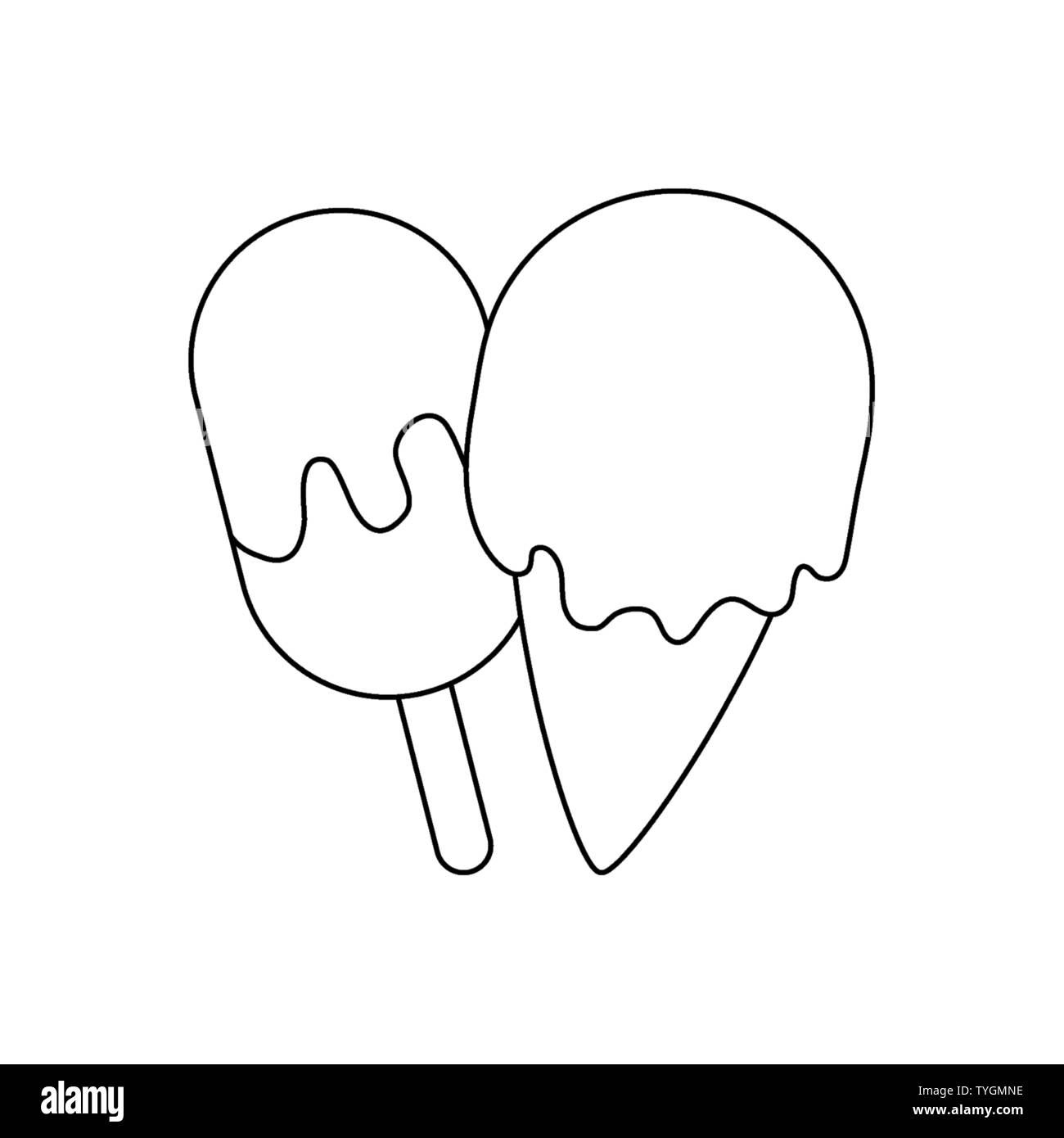 set of delicious ice creams vector illustration design Stock Vector ...