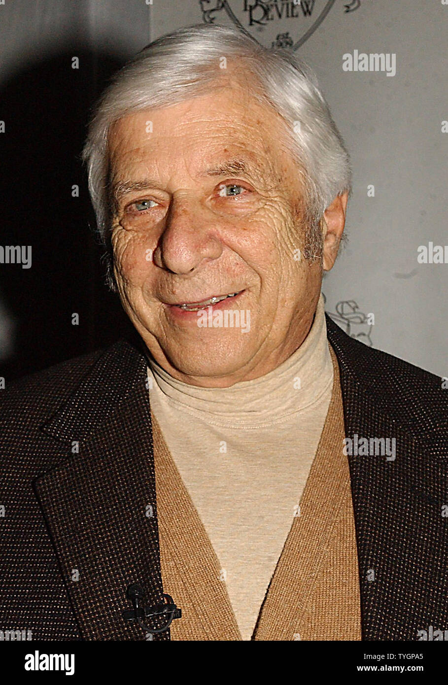 Noted Oscar Award film composer Elmer Bernstein died on August 18, 2004 in California at the age of 82. Bernstein most memorable melody was the  march for the film 'The Magnificient Seven' which was later used in tv ads for Marlboro cigarettes.Bernstein was nominated 14 times for the Academy Award most recently in 2002 for 'Far From Heaven'   FILE: Jan. 2003  (UPI Photo/Ezio Petersen) Stock Photo