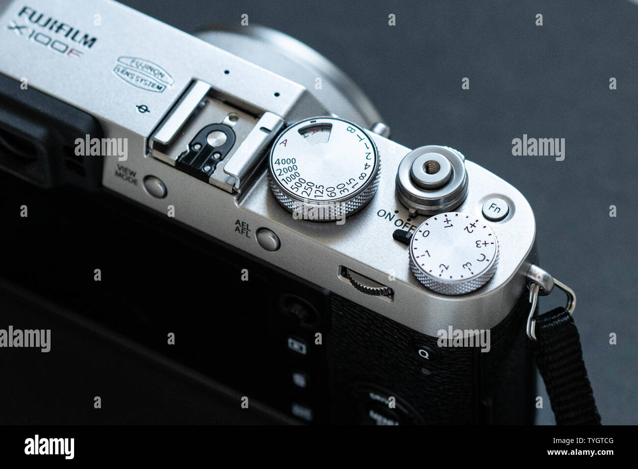 Fuji vintage camera X100f Stock Photo Alamy