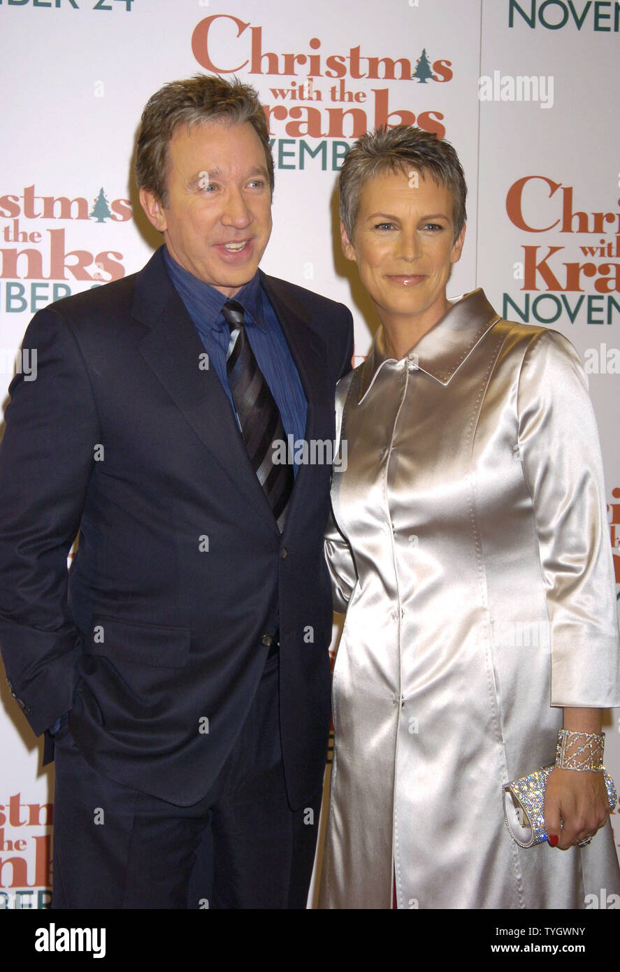 Jamie Lee Curtis and Tim Allen pose for photographers at the World Premiere  of 