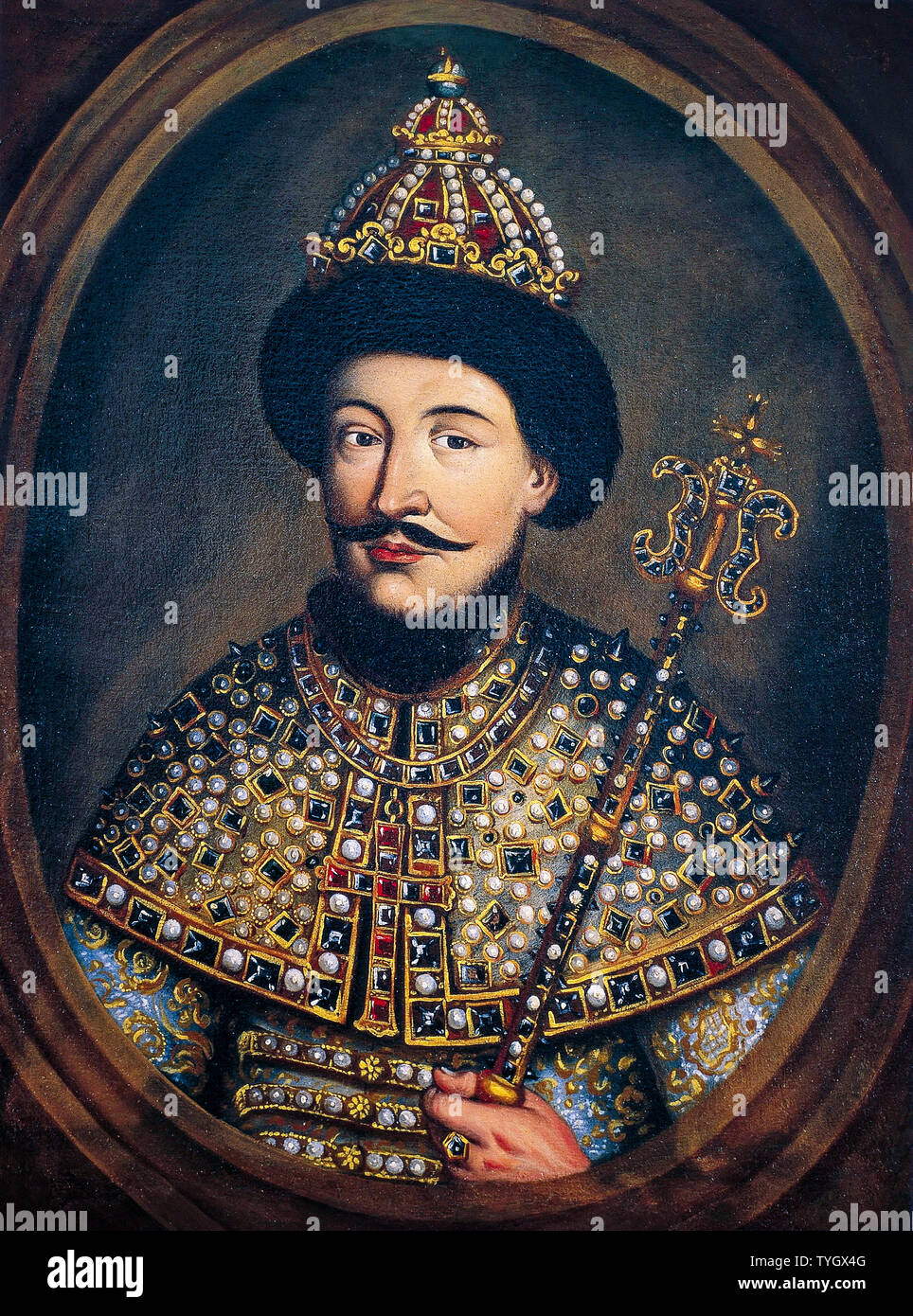 Alexis I of Russia, 1629-1676, portrait painting, 1670-1679 Stock Photo