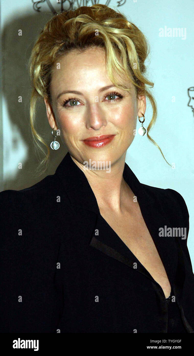 Actress Virginia Madsen   received the 2005 Oscar Award nomination for 'Best Supporting Actress in a Film' on 1/25/05 for her work in the movie 'Sideways'   (UPI Photo/Ezio Petersen) Stock Photo