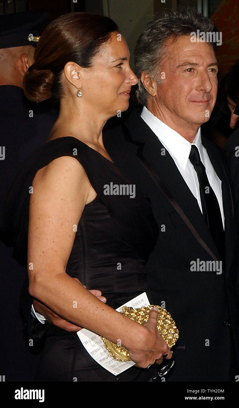 Actor Dustin Hoffman and his wife Lisa arrive for the Film Society of
