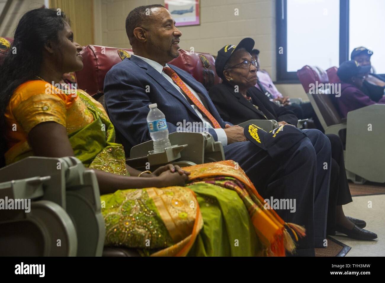 Family of the late Lt. Gen. Frank E. Petersen Jr., attend a brief on ...