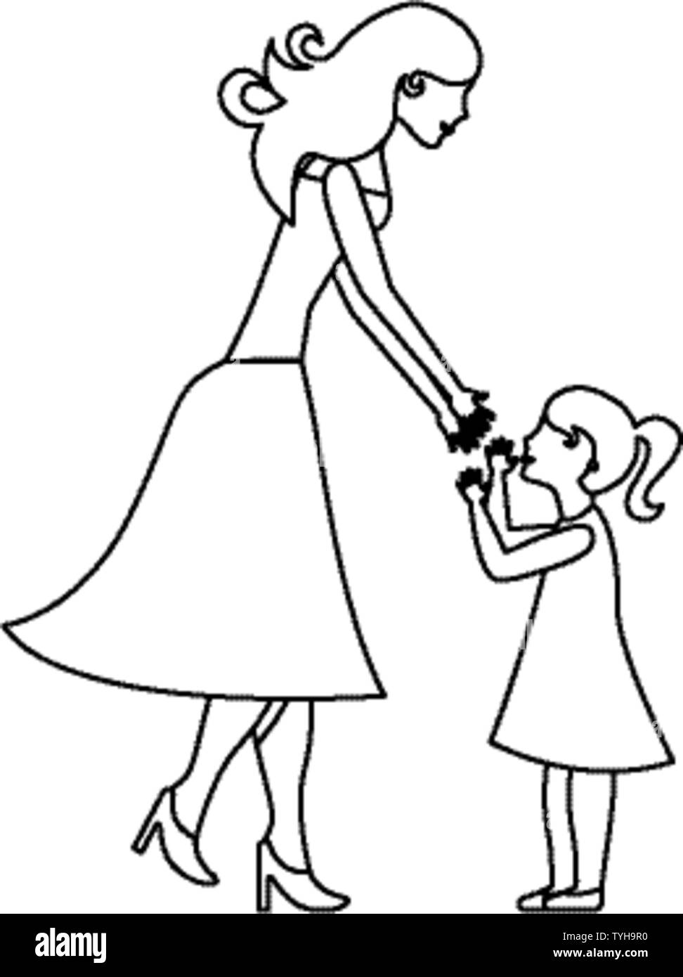 Mothers Day Poster Design Template Black And White Stock Photos Images Alamy