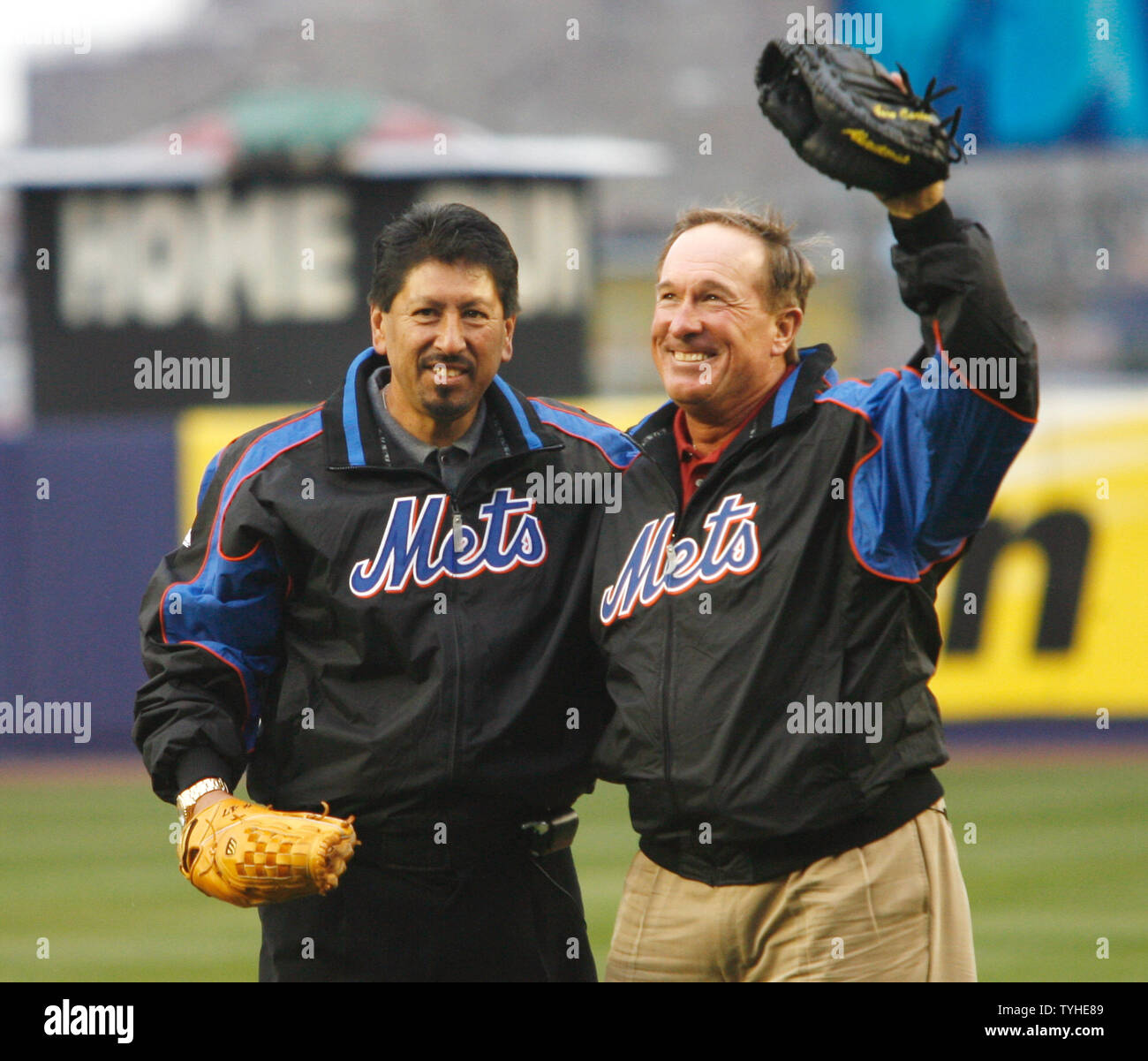 Former New York Mets' Todd Zeile during Old-Timers' Day ceremony