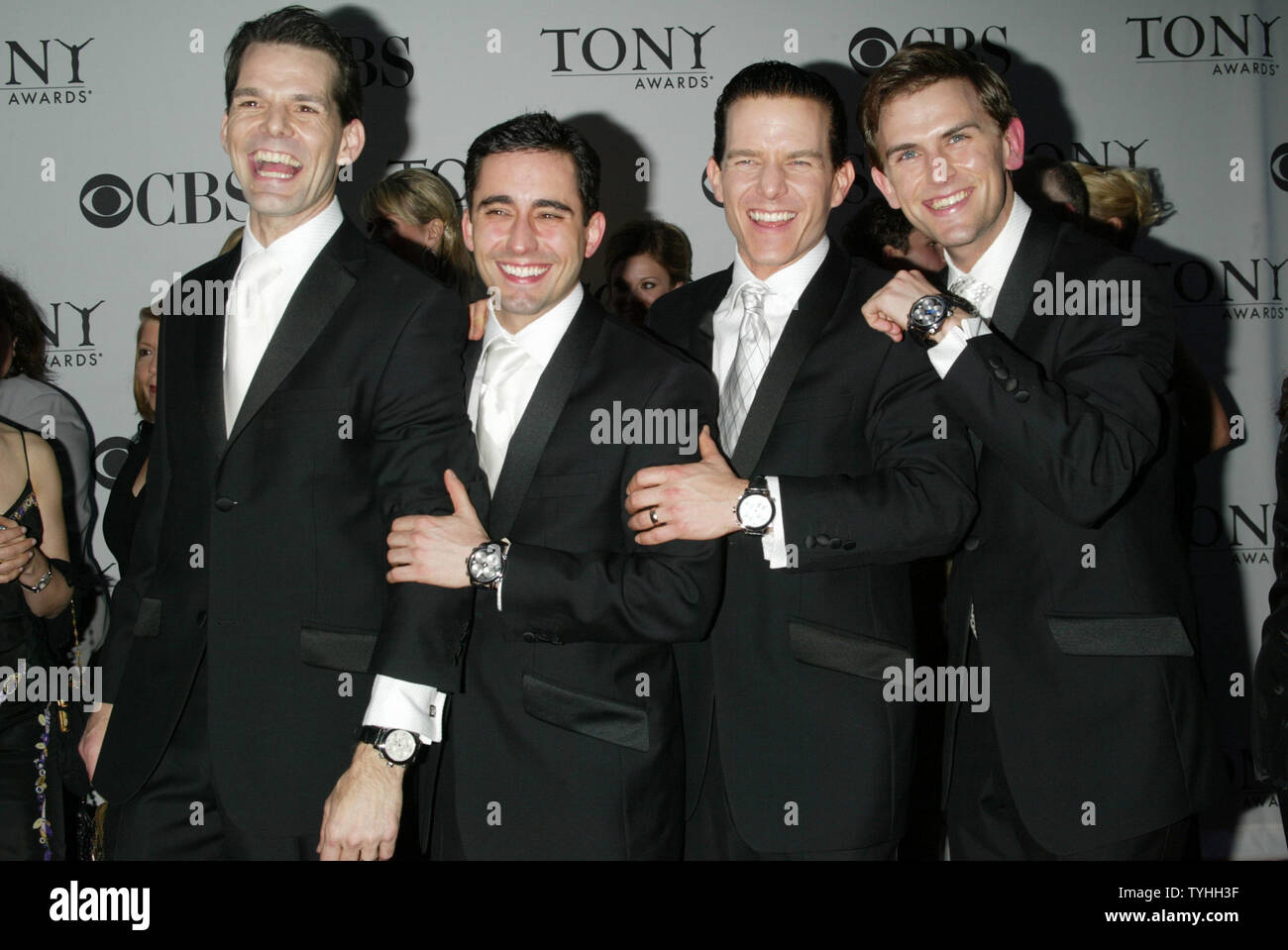 The Cast of the Jersey Boys arrive for the 60th Annual Tony Awards at