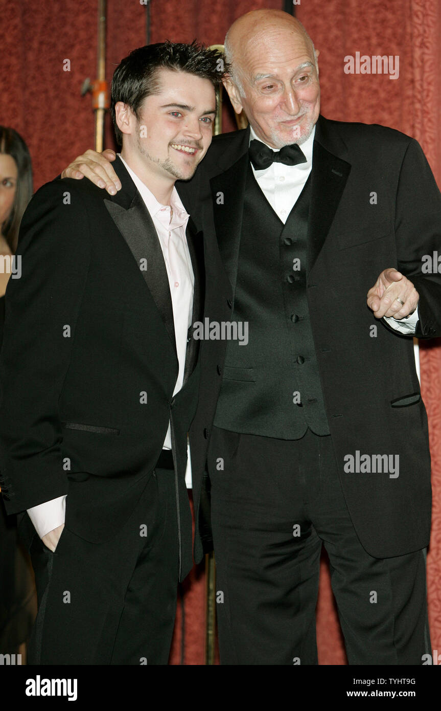 'Sopranos' actors Robert Iler, left, and Dominic Chianese appear at the 34th Annual International Emmy Awards gala where they are awards presenters on November 20, 2006 in New York City.  The awards, presented by the International Academy of Television Arts and Science,  are given to television programming produced outside of the United States. (UPI Photo/Monika Graff) Stock Photo