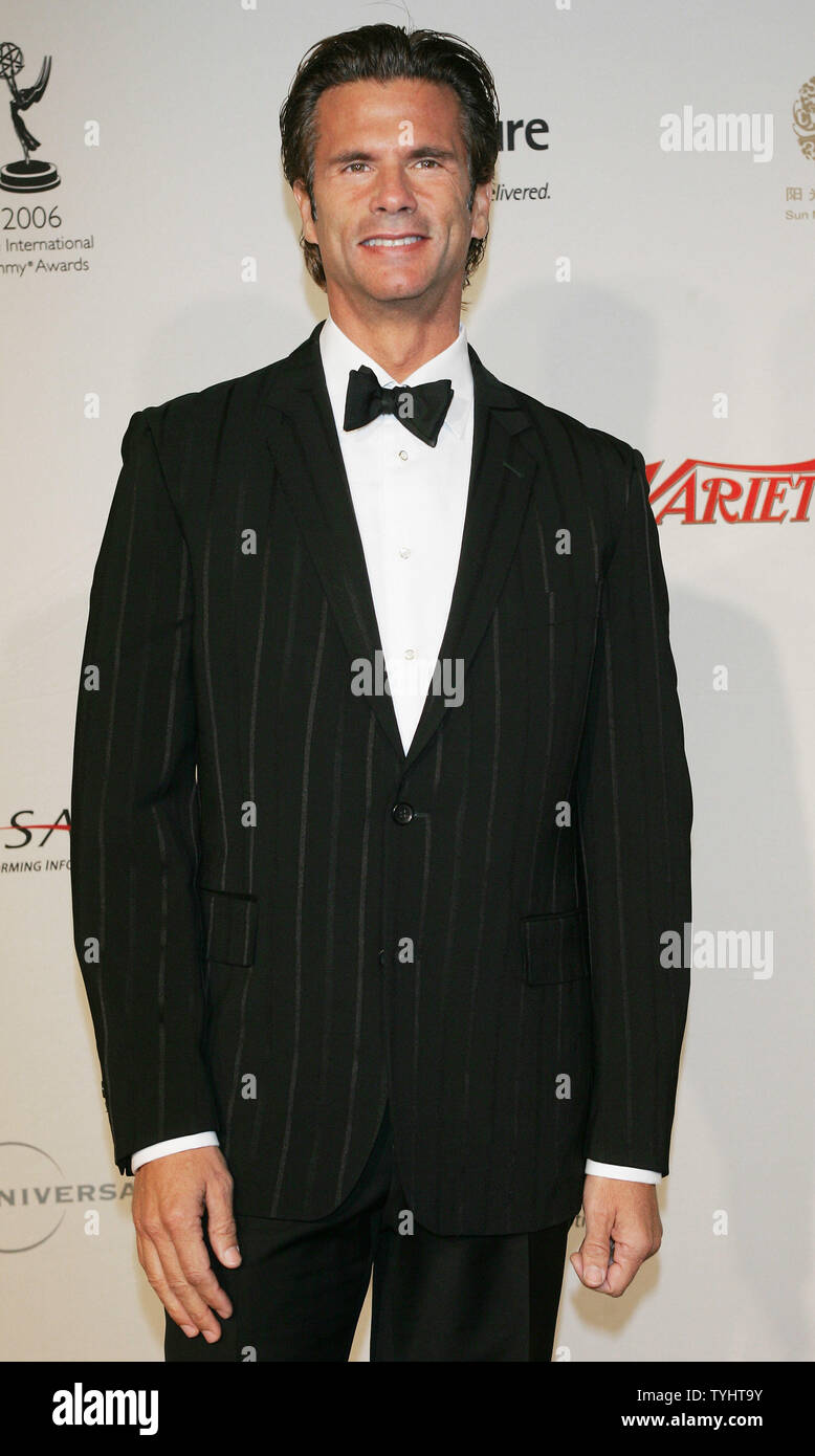 Lorenzo Lamas, who acts in 'The Bold and the Beautiful,'arrives to the 34th Annual International Emmy Awards gala on November 20, 2006 in New York City.  The awards, presented by the International Academy of Television Arts and Science,  are given to television programming produced outside of the United States. (UPI Photo/Monika Graff) Stock Photo