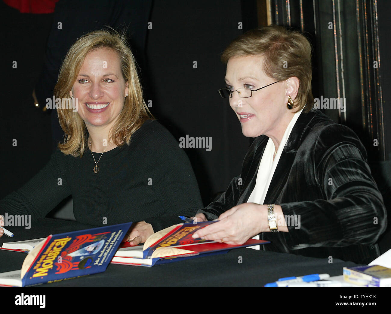 Julie Andrews right And Daughter Emma Walton Hamilton Sign Copies Of 