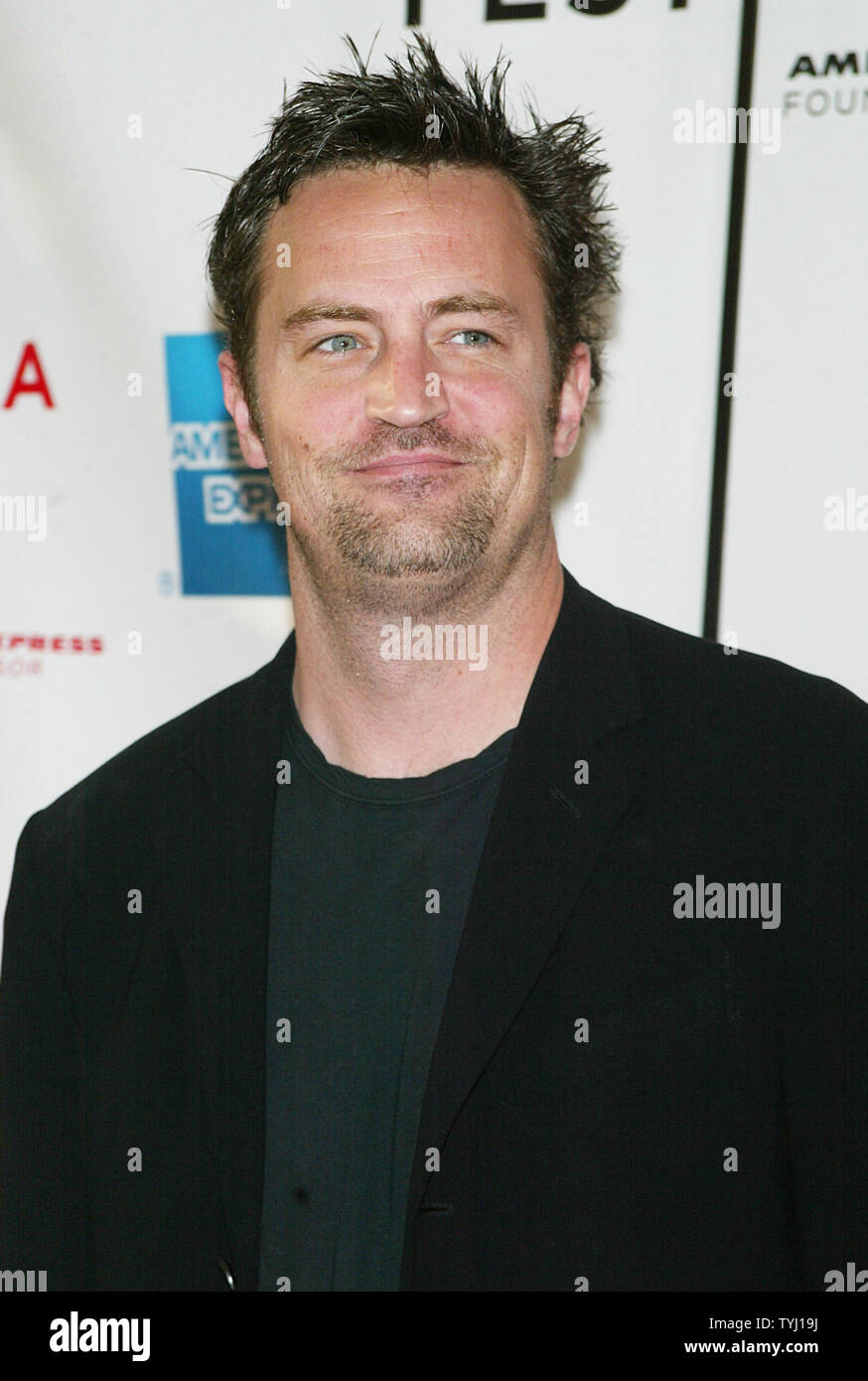 Matthew Perry arrives for the Tribeca Film Festival premiere of 