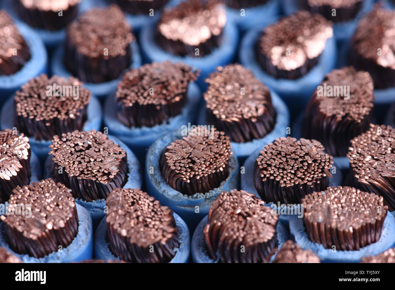 Copper electric cable Stock Photo Alamy