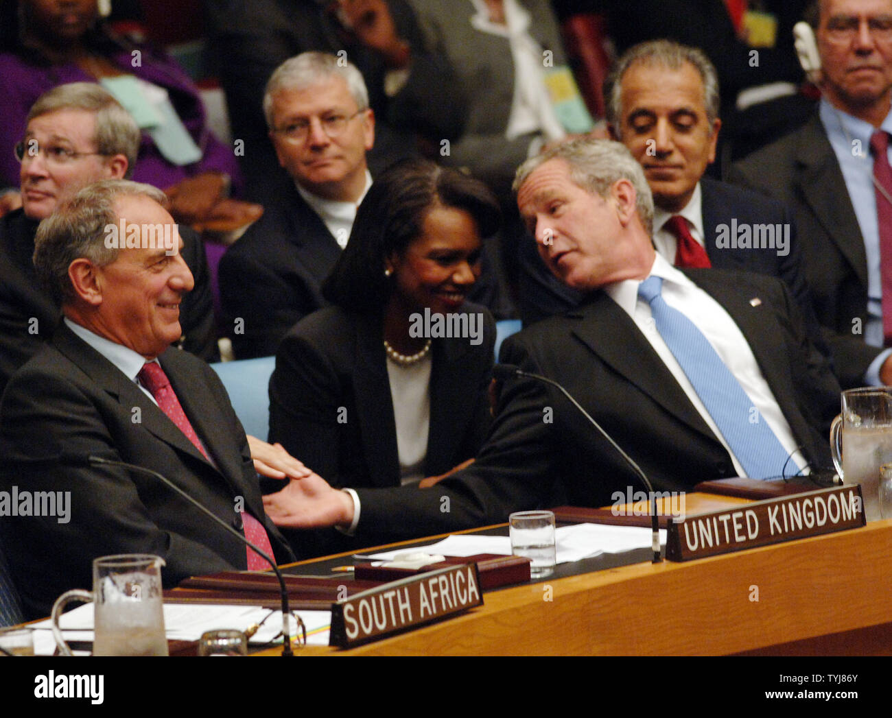 Condoleezza rice george bush hi-res stock photography and images - Alamy