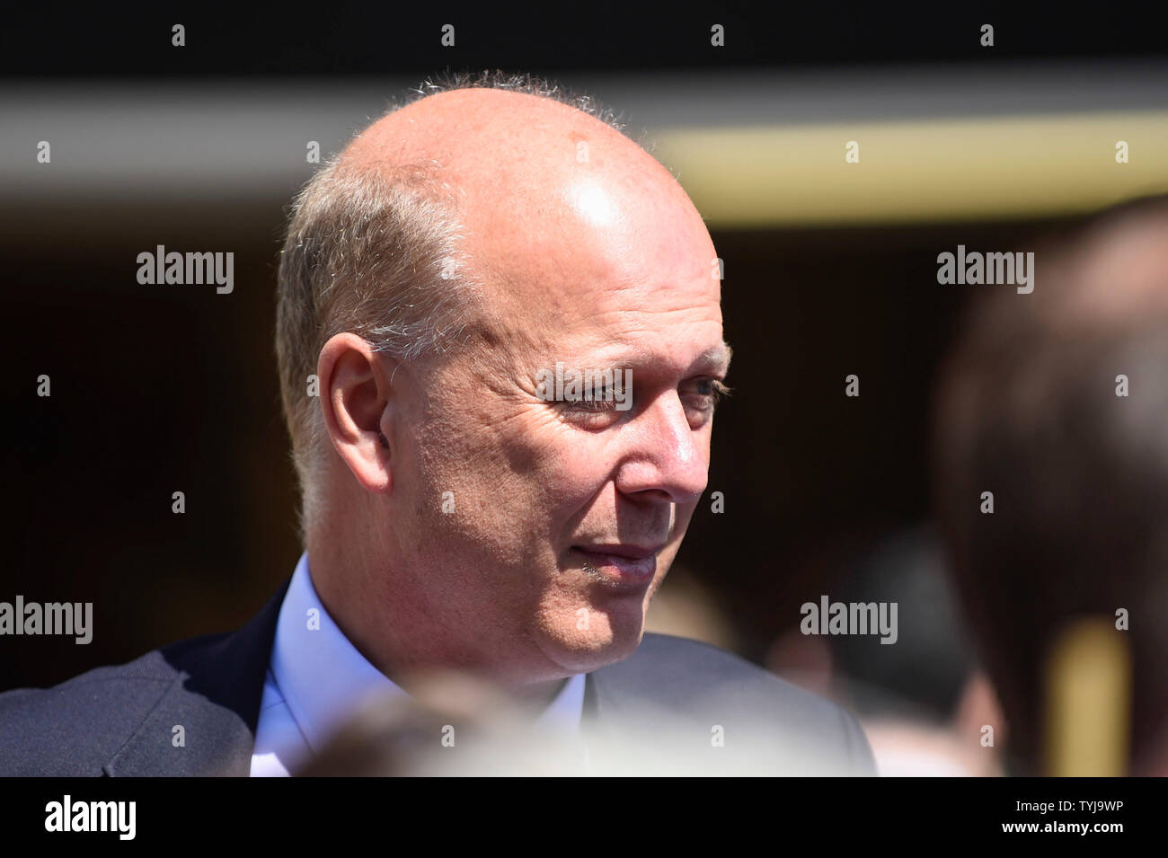 London, UK.  26 June 2019. Chris Grayling MP for Epsom and Ewell and Secretary of State for Transport meets people taking part in a 'Time Is Now' mass lobby around Parliament.  Activists are attempting to deliver a message to MPs that to tackle the environmental crisis, a strong Environment Bill is passed that can restore nature, cut plastic pollution and improve air quality.  Similar gatherings are taking place across the UK.  Credit: Stephen Chung / Alamy Live News Stock Photo