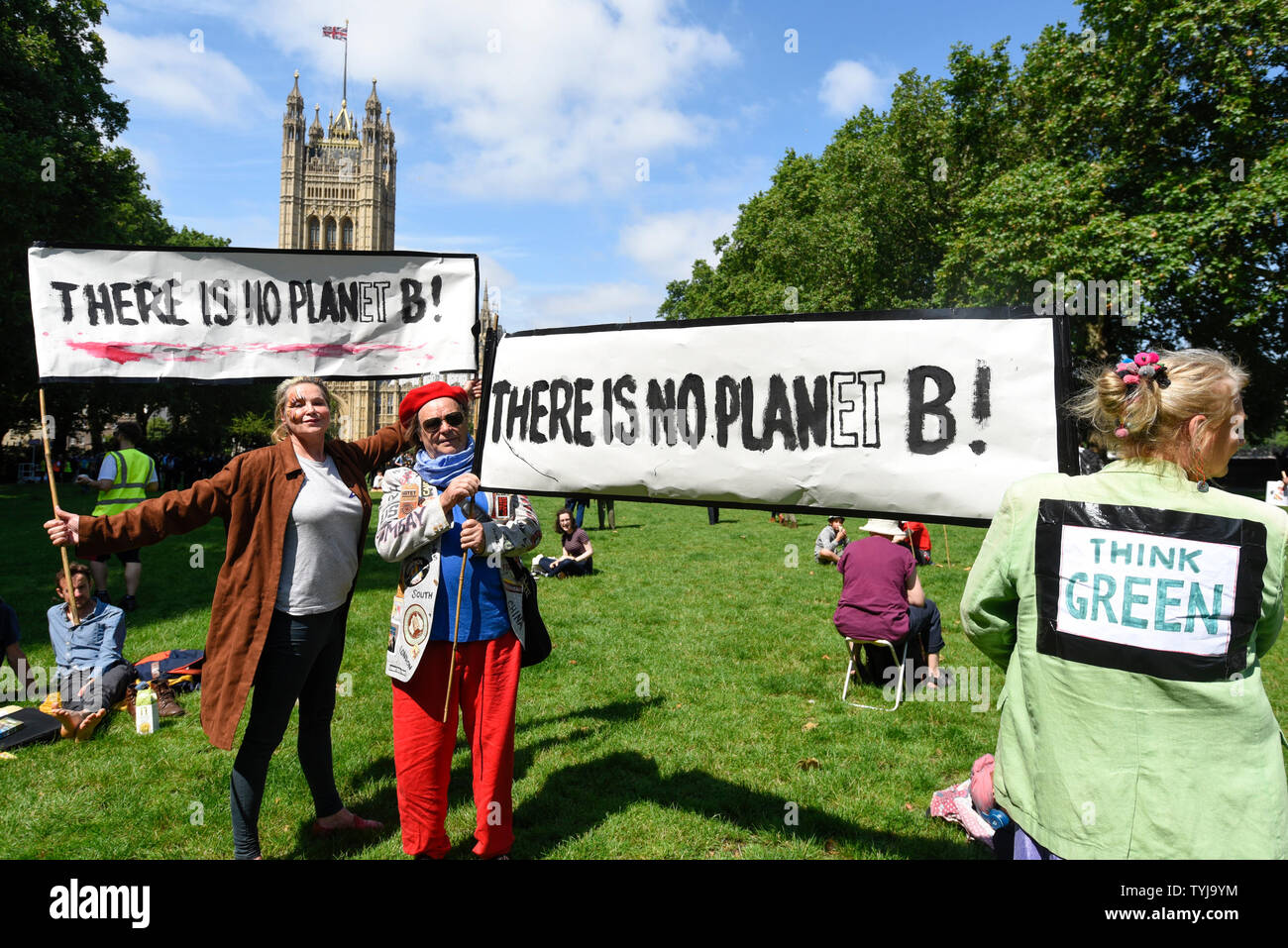 London, UK.  26 June 2019.   People take part in a 'Time Is Now' mass lobby around Parliament.  Activists are attempting to deliver a message to MPs that to tackle the environmental crisis, a strong Environment Bill is passed that can restore nature, cut plastic pollution and improve air quality.  Similar gatherings are taking place across the UK.  Credit: Stephen Chung / Alamy Live News Stock Photo