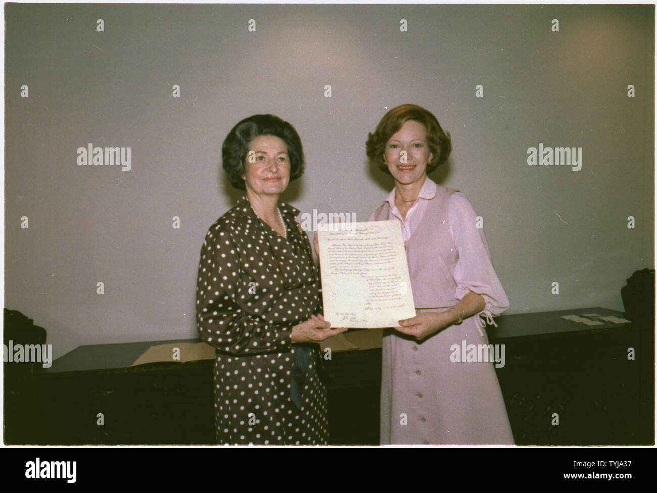 Rosalynn Carter and Ladybird Johnson Stock Photo Alamy