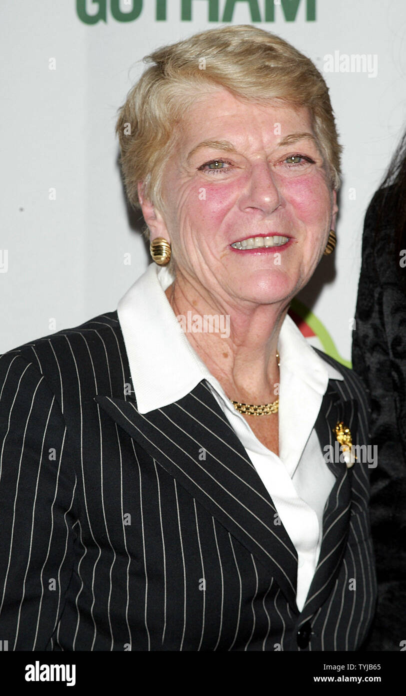 Geraldine Ferraro arrives at the WE Vote '08, a campaign that looks to register over one million women to vote in the 2008 election, held at Tenjune in New York on November 28, 2007.  (UPI Photo/Laura Cavanaugh) Stock Photo