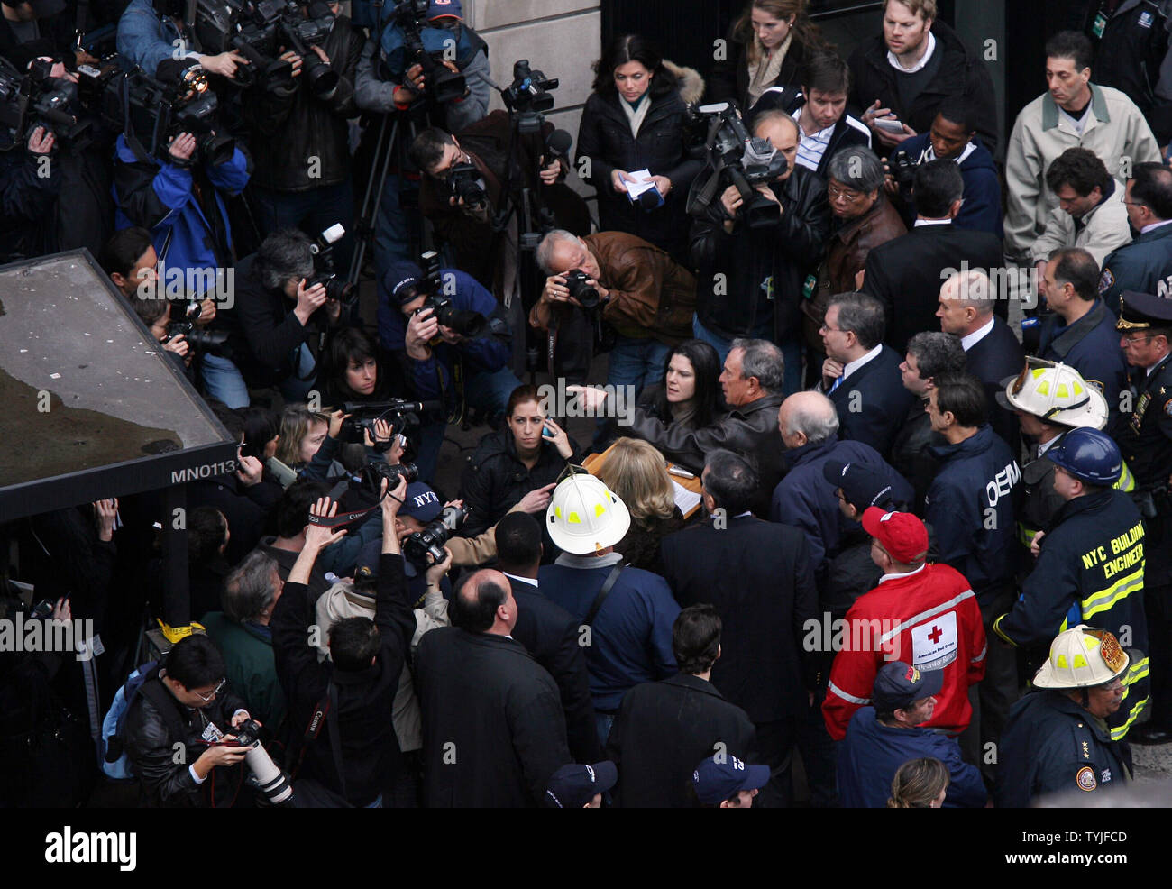 Mayor Michael Bloomberg talks during a press conference after a deadly ...