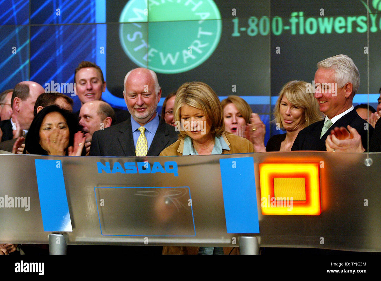 Martha Stewart and Jim McCann, CEO and founder of 1-800-Flowers.com