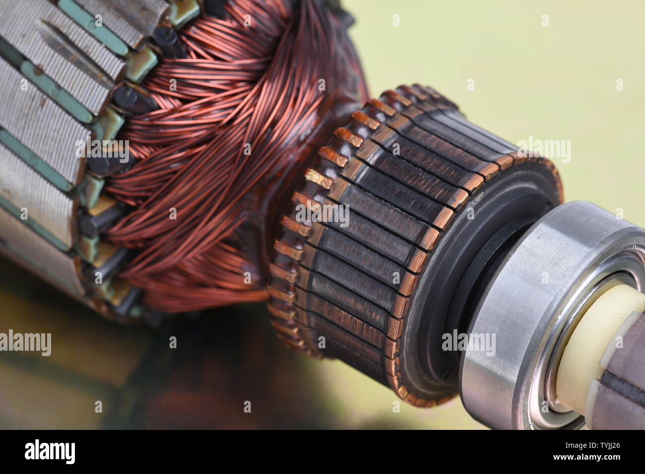 Electric rotor closeup Stock Photo