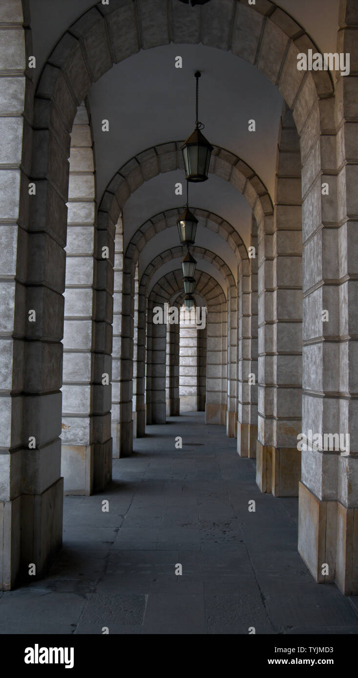 Corridor or a hallway Stock Photo