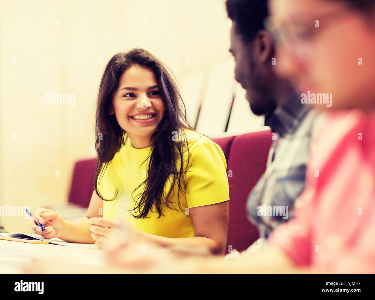 African american woman talking school hi-res stock photography and ...