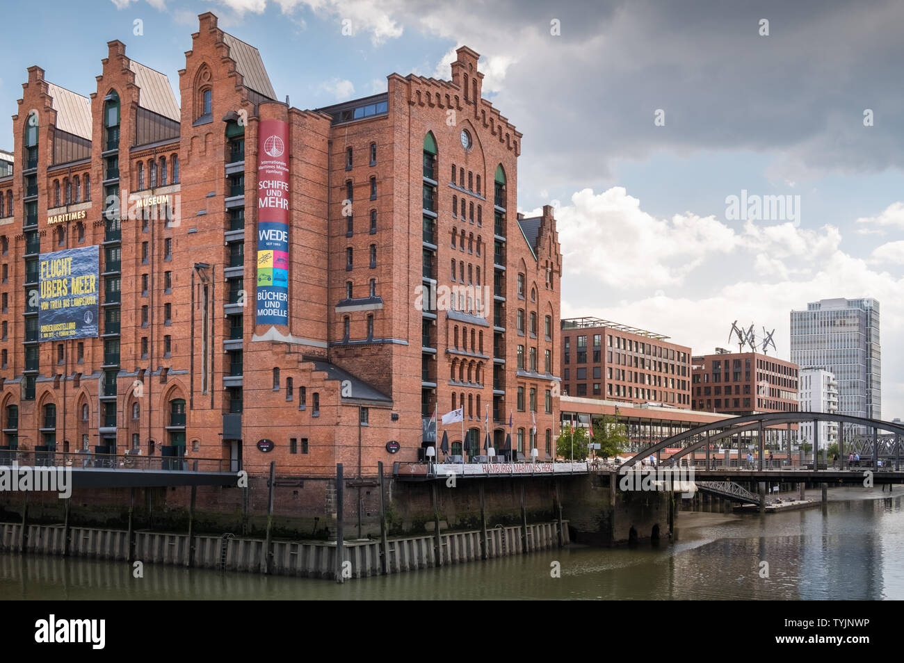 Historic Warehouse District buildings, including International Maritime Museum, Speicherstadt, Hamburg, Germany Stock Photo