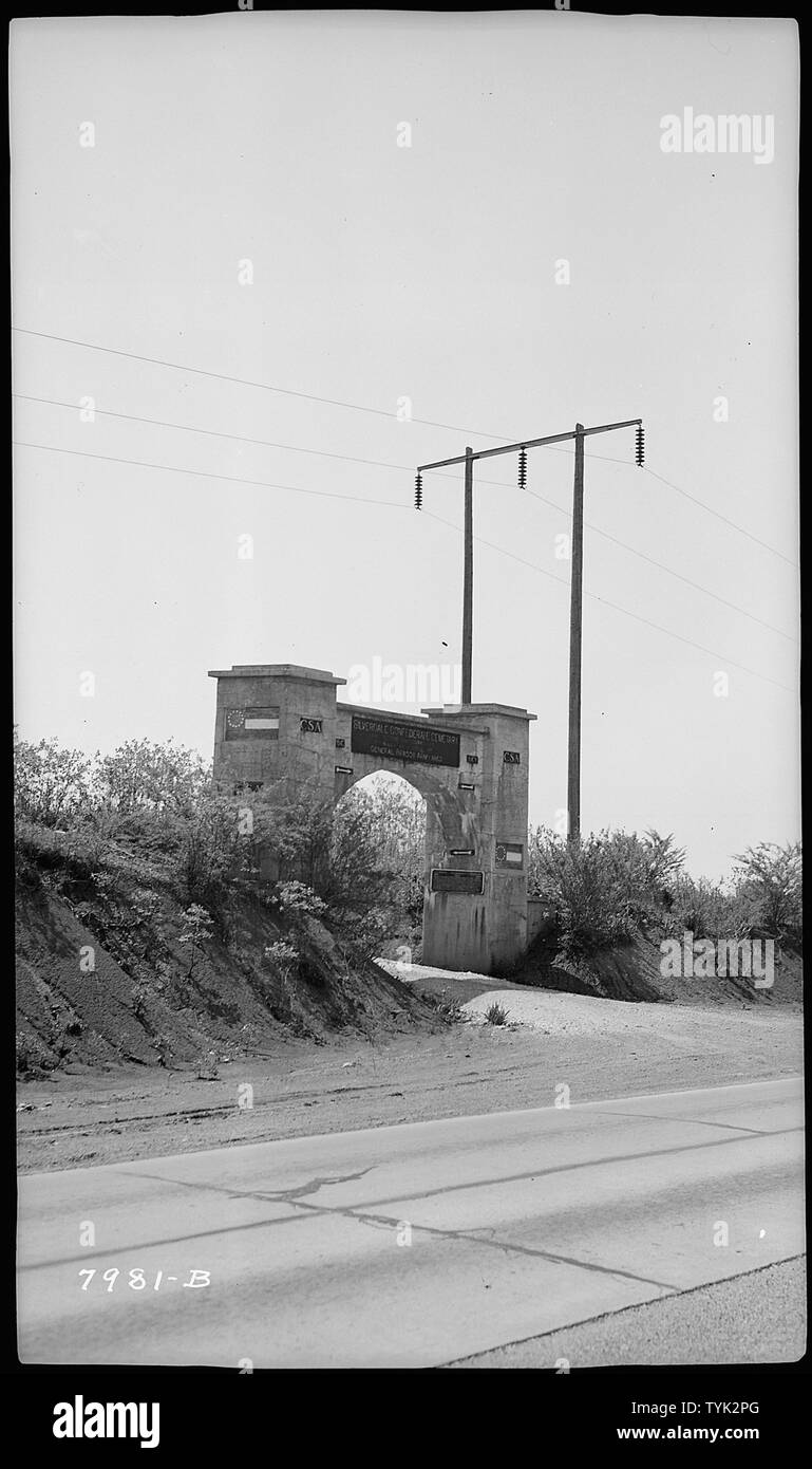 Silverdale Confederate Cemetery, entrance Stock Photo Alamy