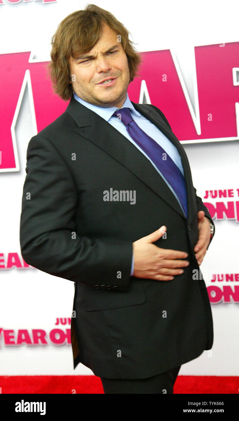 Jack Black, who stars in the movie "Year One," arrives for the movie's  premier at the Lincoln Square theater on June15, 2009 in New York City.  (UPI Photo/Monika Graff Stock Photo -